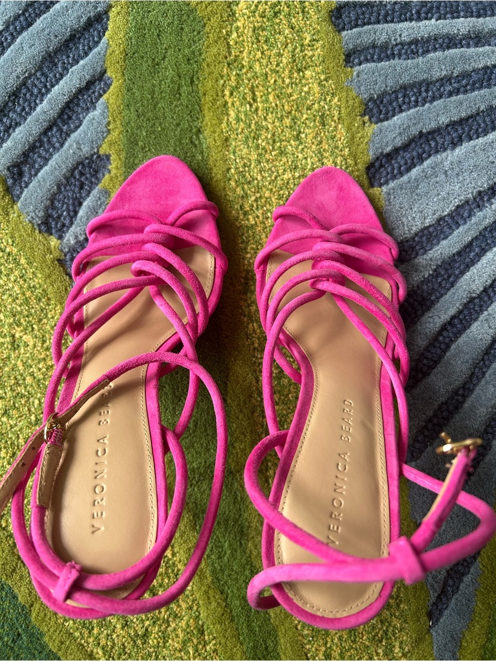 Veronica Beard Aneesha heels in fuchsia
